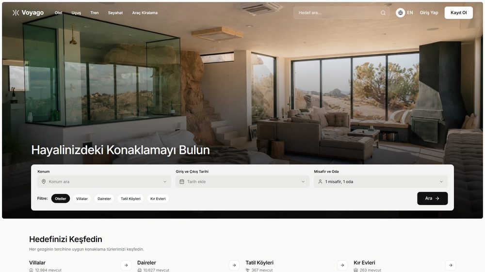 Butik Otel web sitesi tasarımı örneği — Himbel Yazılım